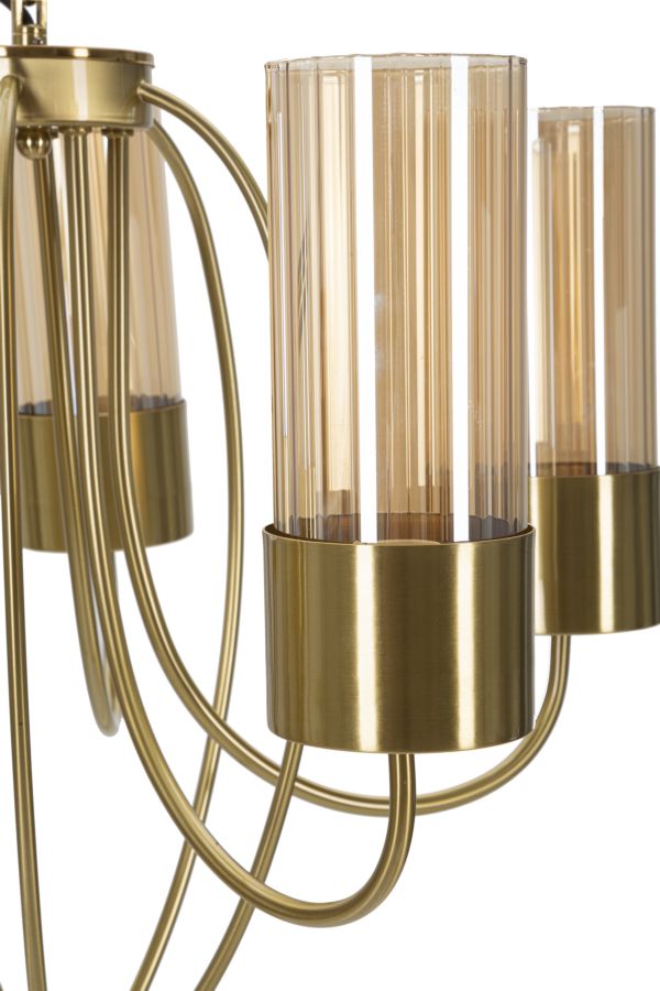 Plafonieră Mauro Ferretti Versailles 5 Lights, Negru, Ø80 cm