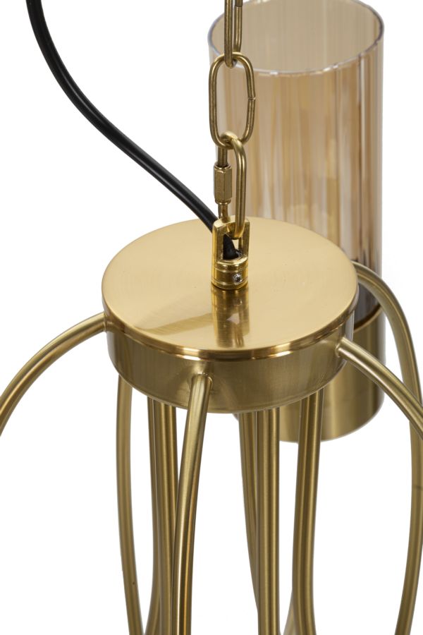 Plafonieră Mauro Ferretti Versailles 5 Lights, Negru, Ø80 cm