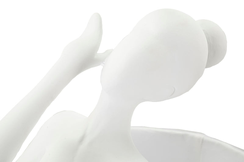 Veioză Mauro Ferretti Ballet, Alb, Ø29 cm