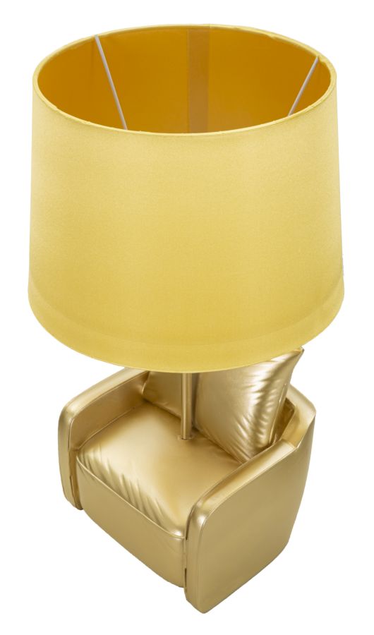Veioză Mauro Ferretti Midcentury, Auriu, Ø26 cm