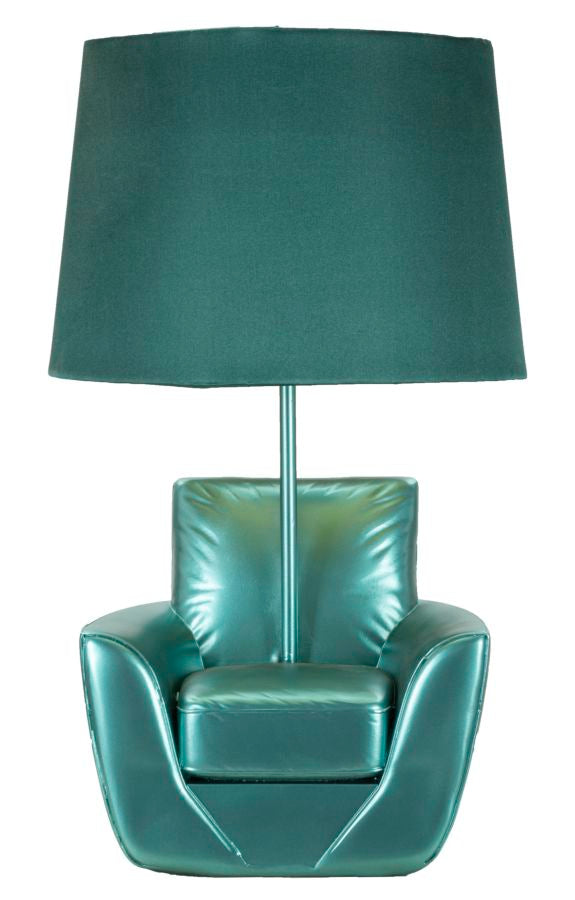 Veioză Mauro Ferretti Midcentury Turquoise, Turquoise, Ø26 cm