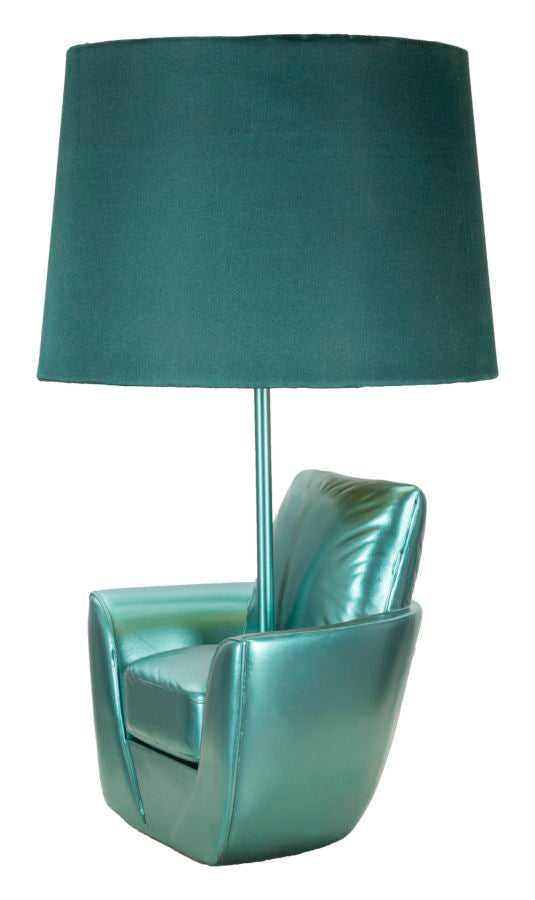 Veioză Mauro Ferretti Midcentury Turquoise, Turquoise, Ø26 cm