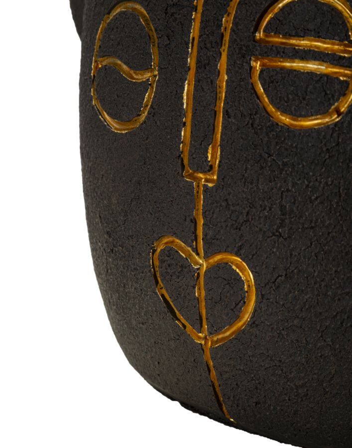 Veioză Mauro Ferretti Tribal, Maro/Auriu, Ø30 cm