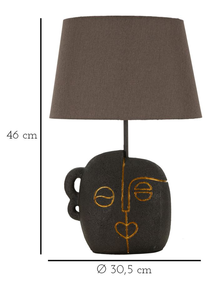 Veioză Mauro Ferretti Tribal, Maro/Auriu, Ø30 cm