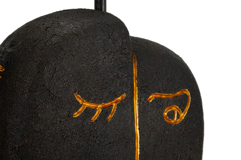 Veioză Mauro Ferretti Tribal, Maro/Auriu, Ø28 cm