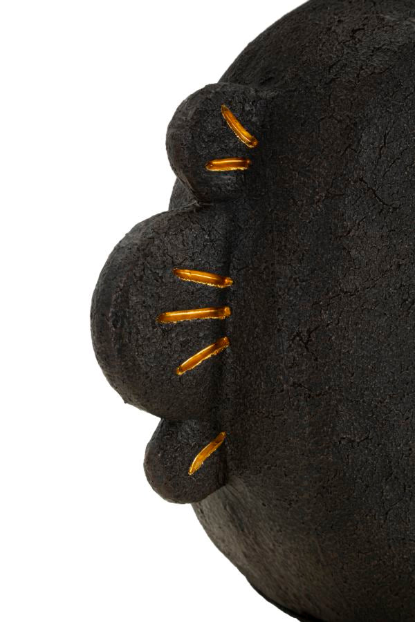 Veioză Mauro Ferretti Tribal, Maro/Auriu, Ø28 cm