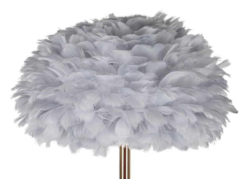 Lampadar Mauro Ferretti Feathers Subțire, Gri/Auriu, Ø43 cm