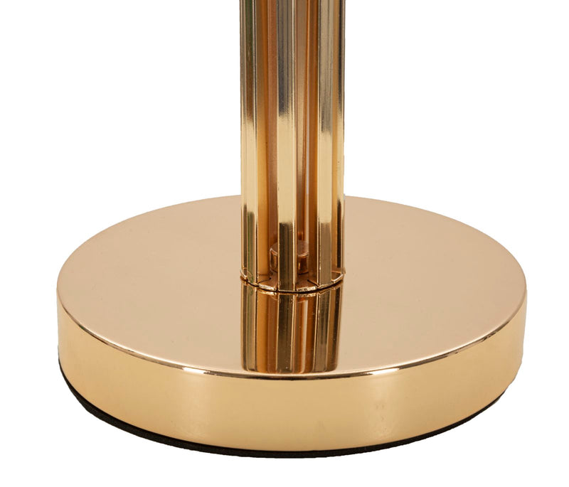 Veioză Mauro Ferretti Slimmy, White,Gold, Ø28 cm