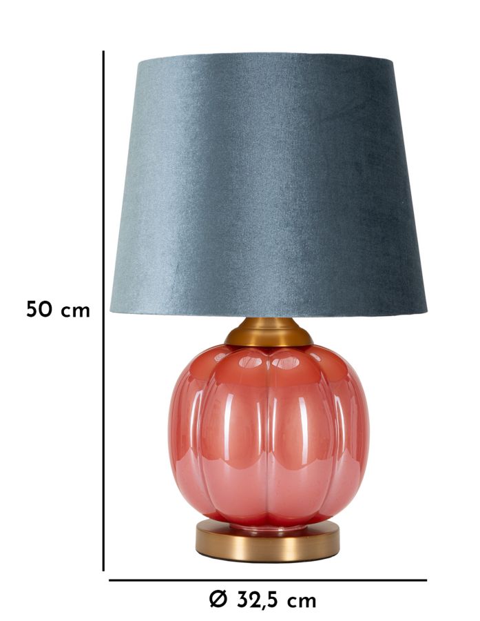 Veioză Mauro Ferretti Helene Bilă, Roșu/Albastru, Ø32 cm