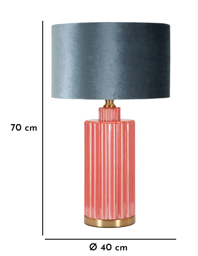 Veioză Mauro Ferretti Helene Turn, Roșu/Albastru, Ø40 cm