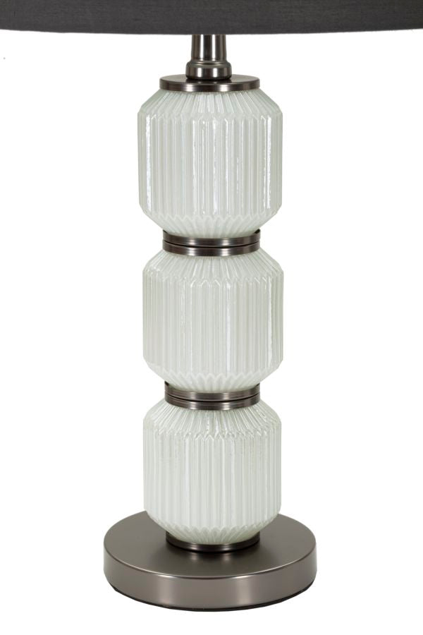 Veioză Mauro Ferretti Bright Three, Alb/Gri, Ø32 cm