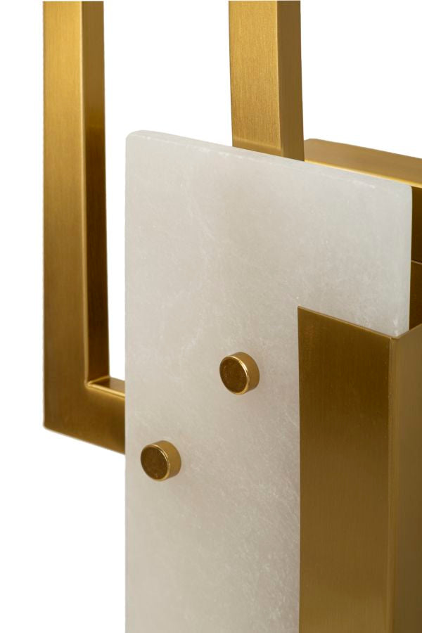 Aplică Mauro Ferretti Cube, Auriu, 15x33 cm