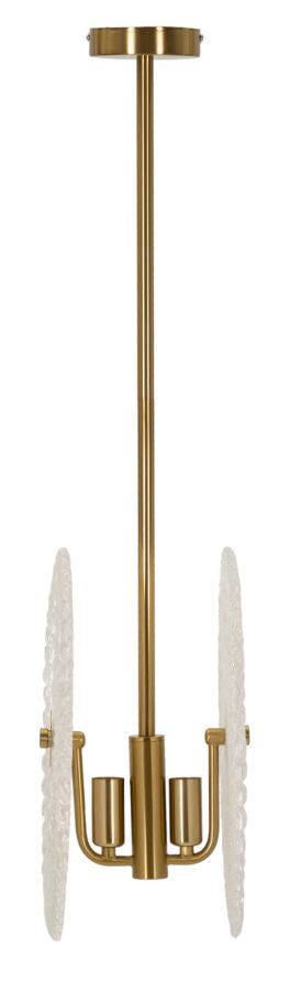 Plafonieră Mauro Ferretti, Auriu/Alb, 35x80 cm