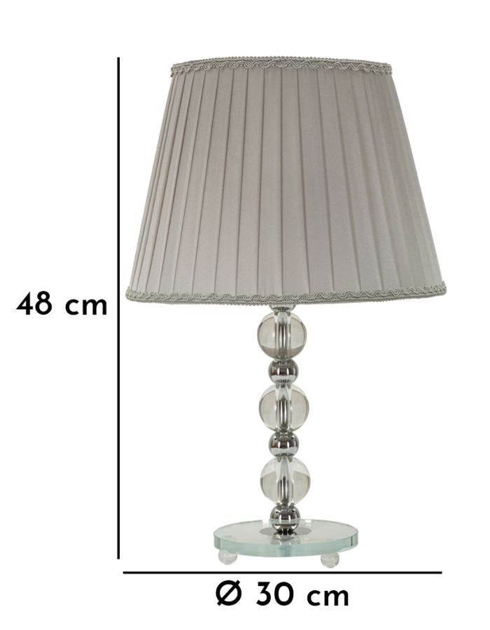 Veioză Mauro Ferretti Tolly, Argintiu, Ø30 cm