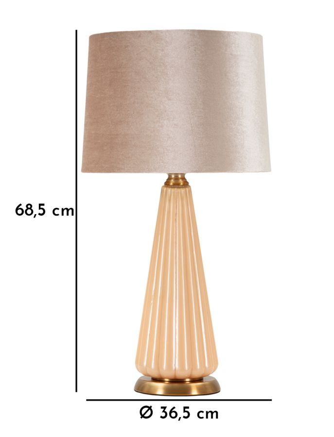Veioză Mauro Ferretti Perly, Peral/Auriu, Ø36 cm