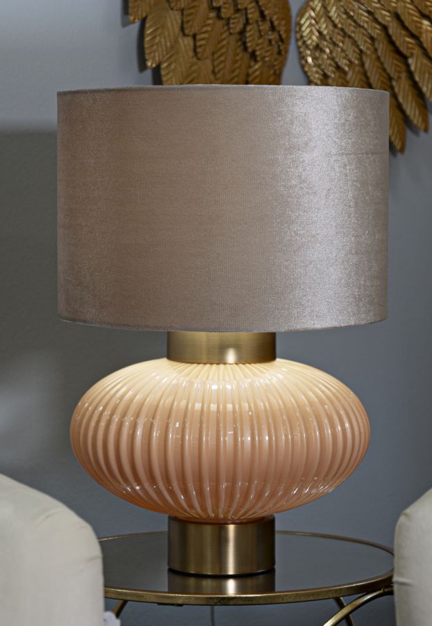Veioză Mauro Ferretti Perly, Peral/Auriu, Ø33 cm