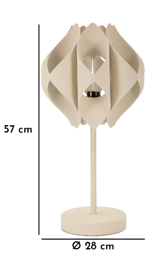 Veioză Mauro Ferretti Space, Crem, Ø28 cm