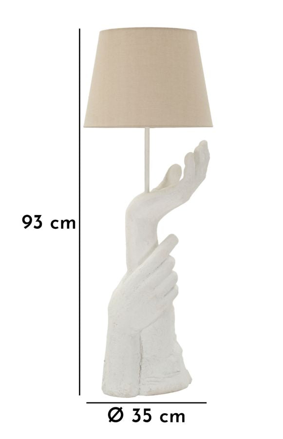 Veioză Mauro Ferretti Life, Alb, Ø35 cm