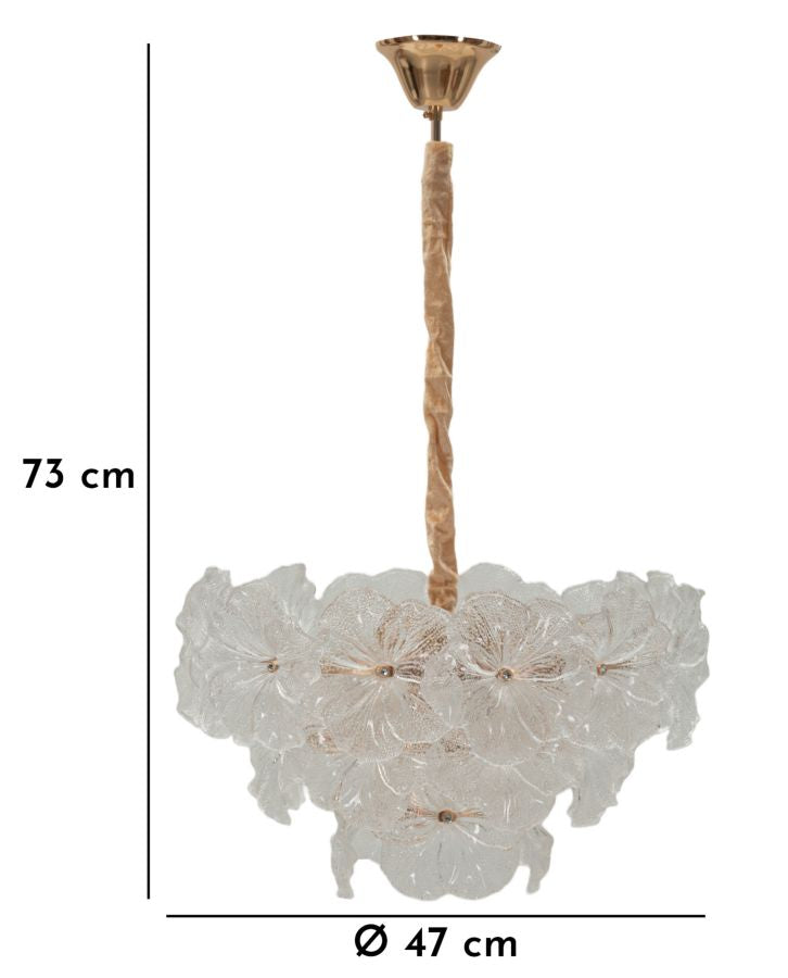 Plafonieră Mauro Ferretti Ibiscus, Ø47 cm