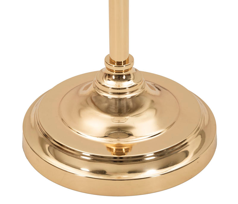 Lampadar Mauro Ferretti Gipsy, Auriu/Alb, Ø40 cm