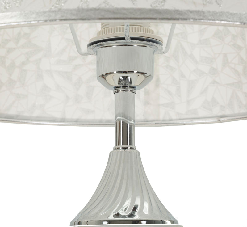Lampadar Mauro Ferretti Kody, Argintiu/Alb, Ø40 cm
