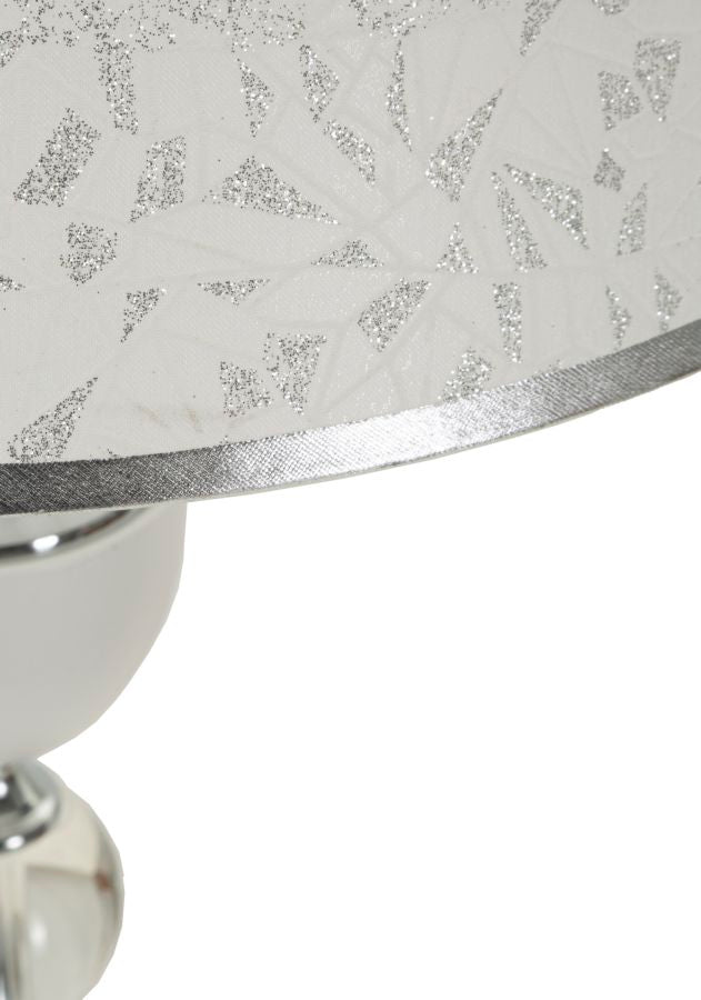Lampadar Mauro Ferretti Kody, Argintiu/Alb, Ø40 cm