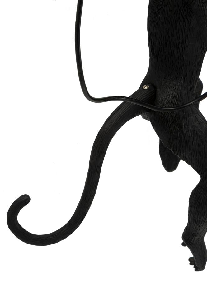 Aplică Mauro Ferretti Maimuță, Negru/Auriu, 32x64 cm