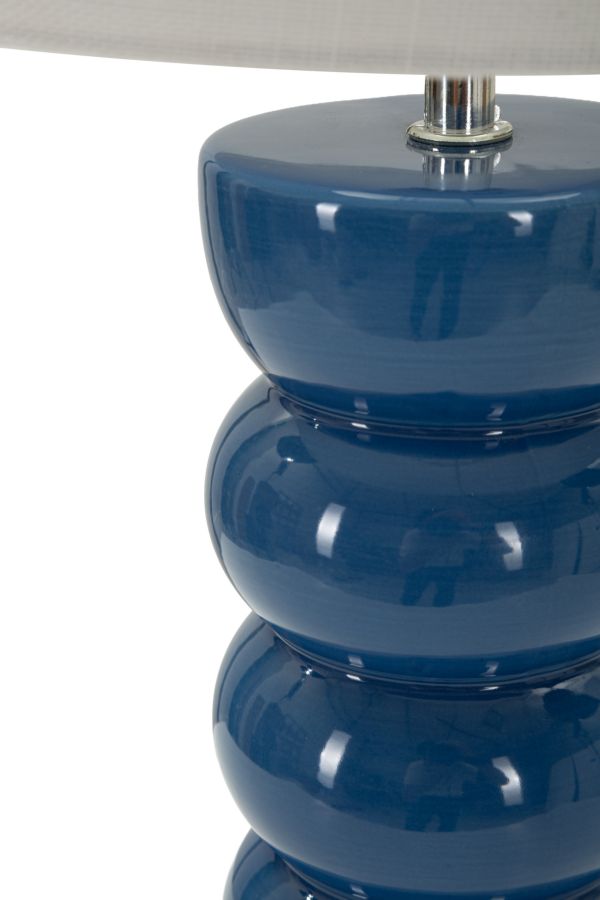 Veioză Mauro Ferretti Torr Blu, Albastru/Alb, Ø25 cm