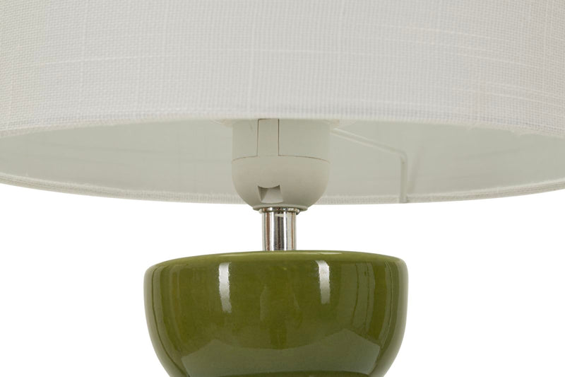 Veioză Mauro Ferretti Torr, Verde/Alb, Ø25 cm
