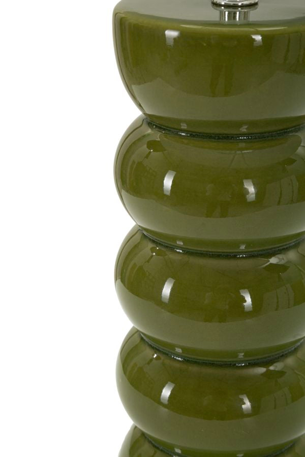 Veioză Mauro Ferretti Torr, Verde/Alb, Ø25 cm