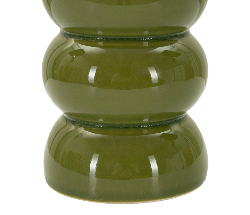 Veioză Mauro Ferretti Torr, Verde/Alb, Ø25 cm
