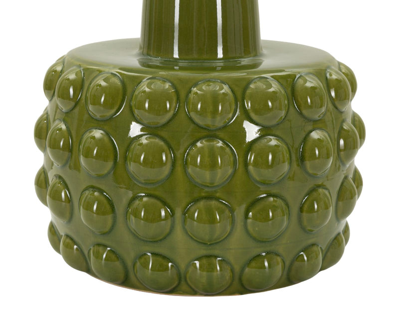 Veioză Mauro Ferretti Gress, Verde/Alb, Ø30 cm