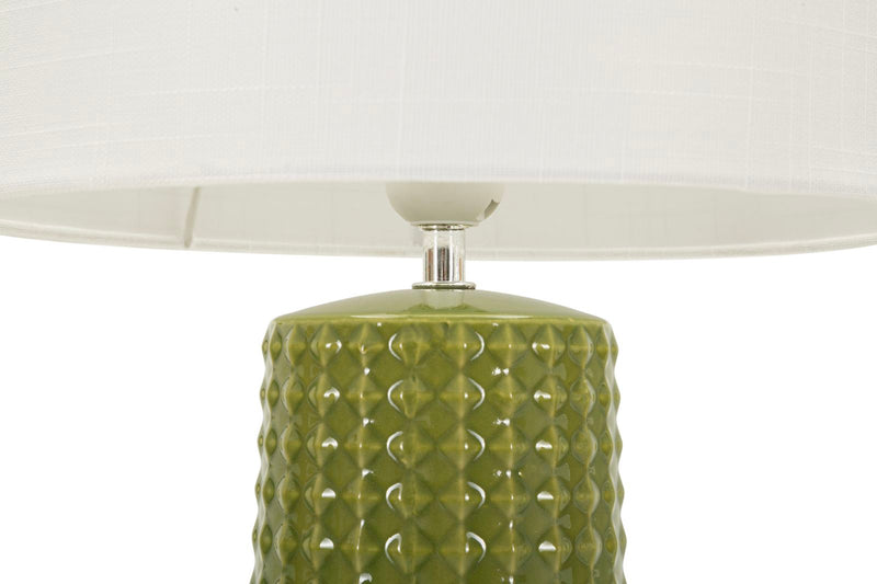 Veioză Mauro Ferretti Gliss, Verde/Alb, Ø30 cm