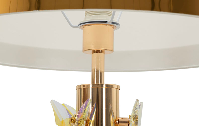 Lampadar Mauro Ferretti Fluture, Auriu/Alb, Ø45 cm