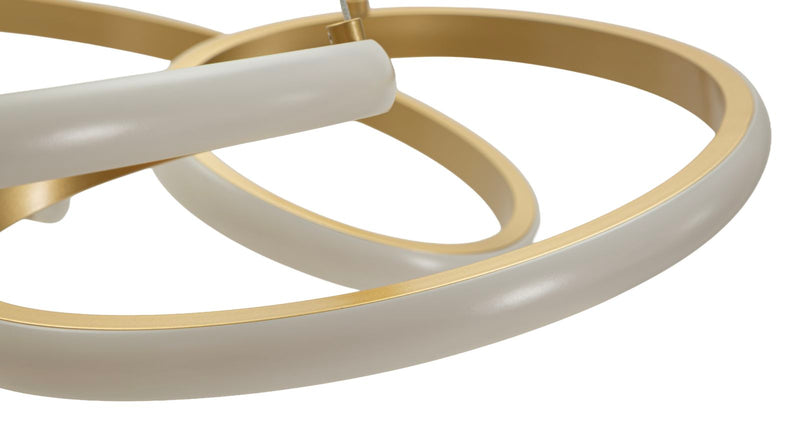 Plafonieră Mauro Ferretti Glovy LED, Auriu/Alb, Ø55 cm