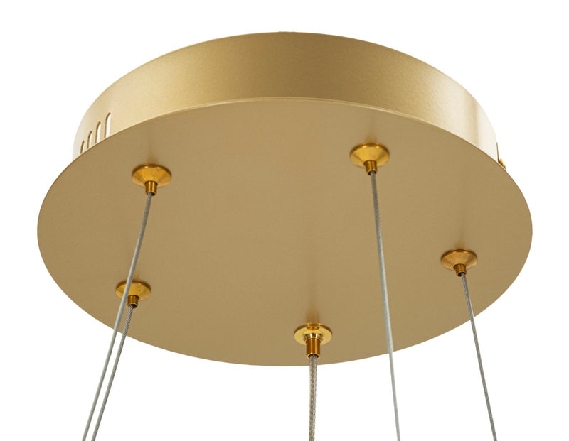 Plafonieră Mauro Ferretti Glovy LED, Auriu/Alb, Ø55 cm