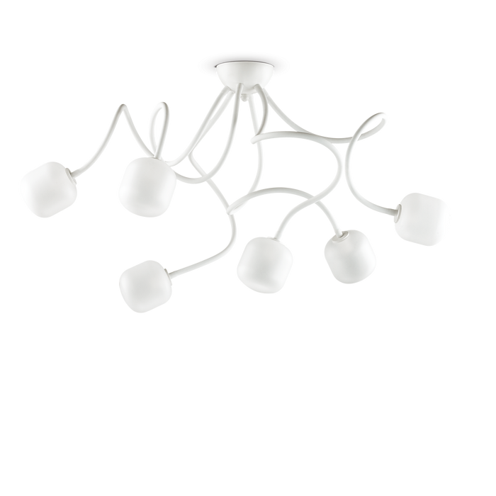 Plafoniera/Aplica OCTOPUS Ideal Lux, G9 max 6 x 28W, Alb