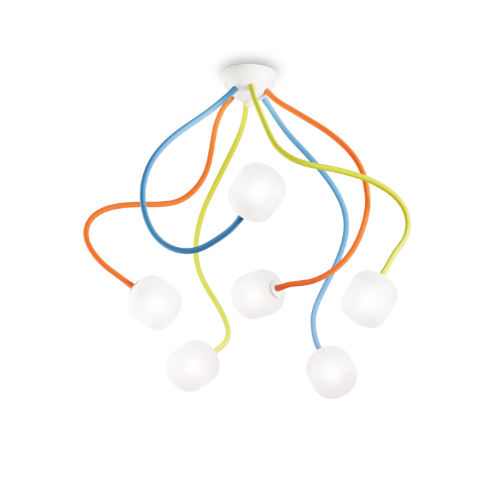 Plafoniera/Aplica OCTOPUS Ideal Lux, G9 max 6 x 28W, Multicolor