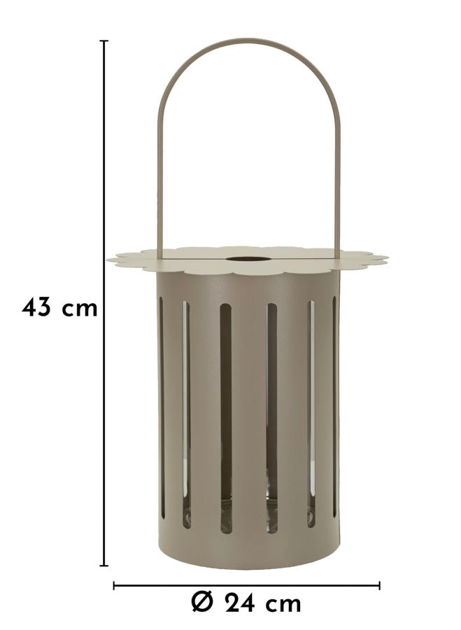Felinar Mauro Ferretti Saturn, Gri Porumbel, Ø24 cm