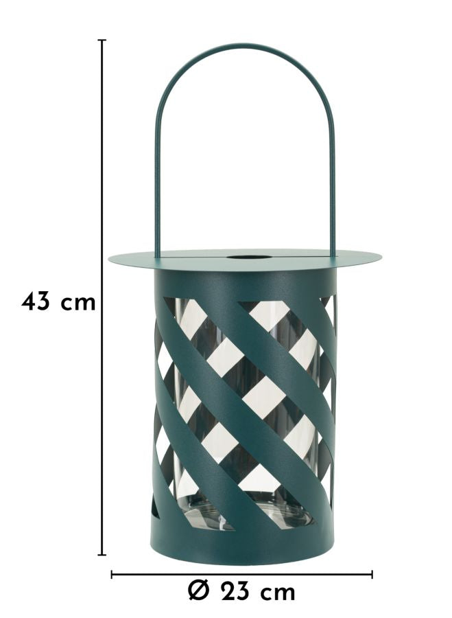 Felinar Mauro Ferretti Twist Saturn, Teal, Ø23 cm