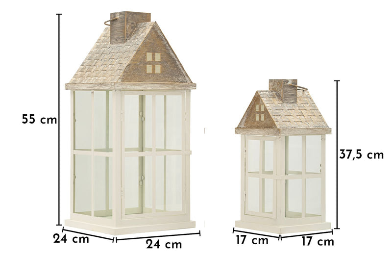 Felinar Mauro Ferretti Home 2, Alb/Gri, 24x55 cm