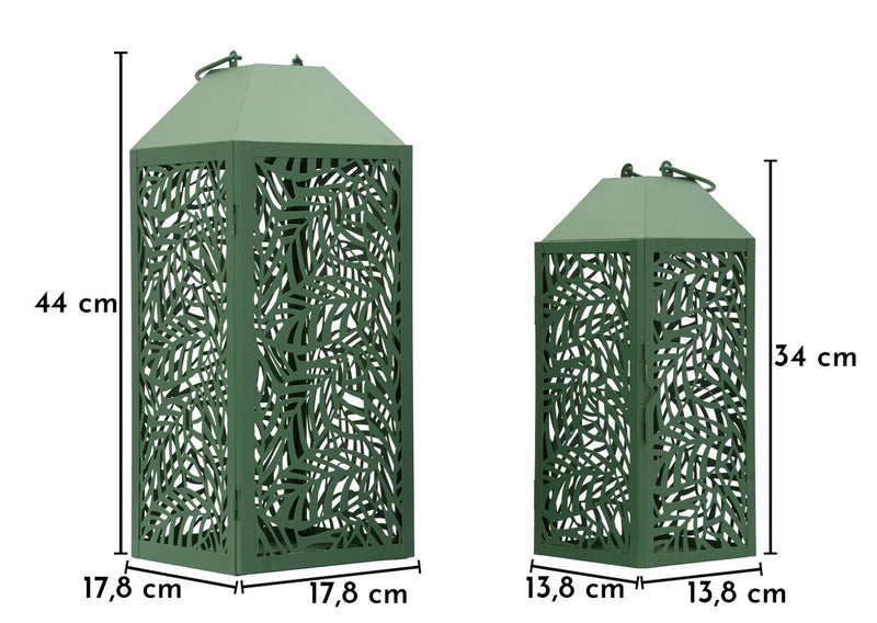 Felinar Mauro Ferretti Carving, Verde, 18x44 cm