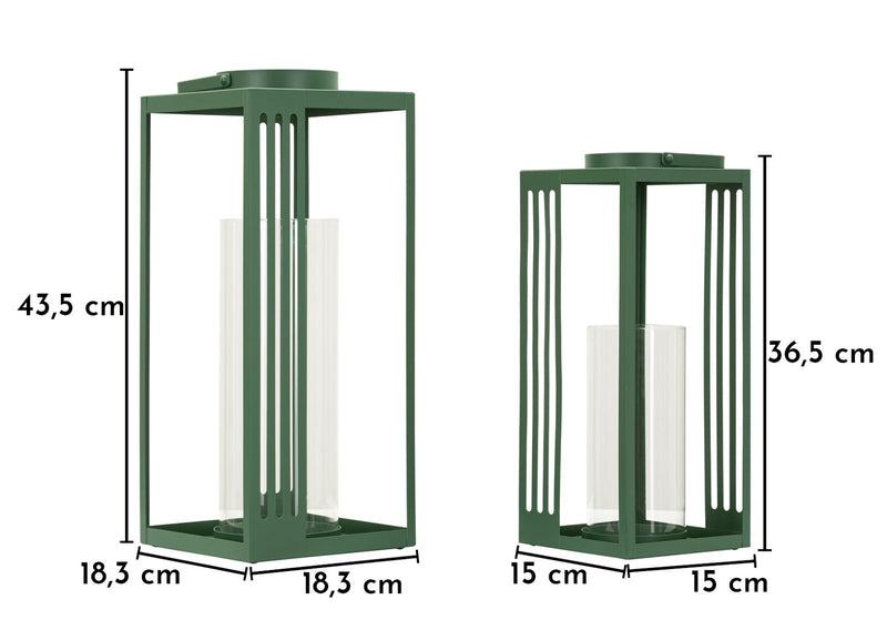 Felinar Mauro Ferretti Linee, Verde, 18x44 cm