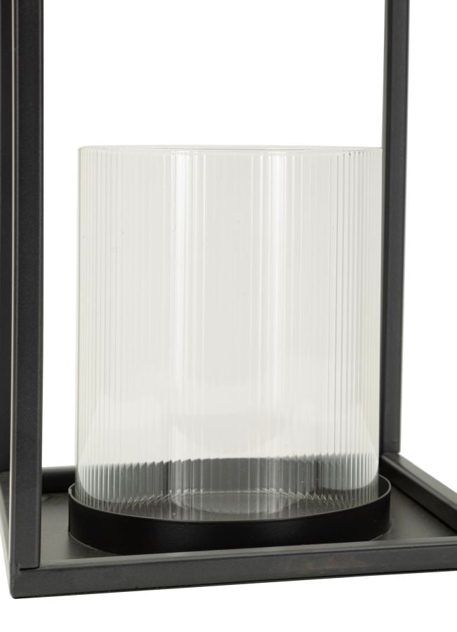 Felinar Mauro Ferretti Simply Open, Negru, Ø18 cm