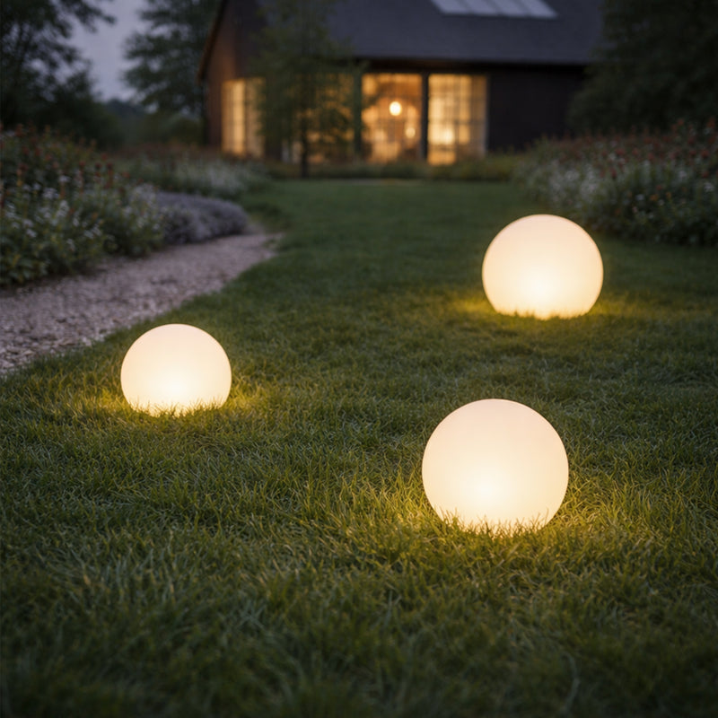 Lampa Exterior Zuma Line BALL 1xE27 Alb