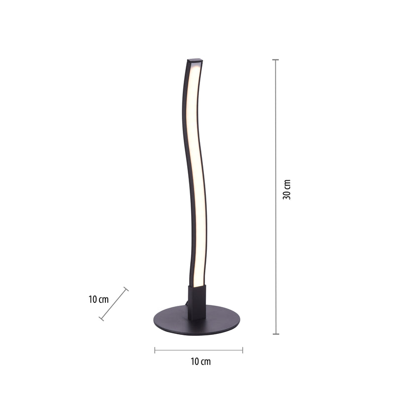 Veioza Paul Neuhaus WAVE LED Negru