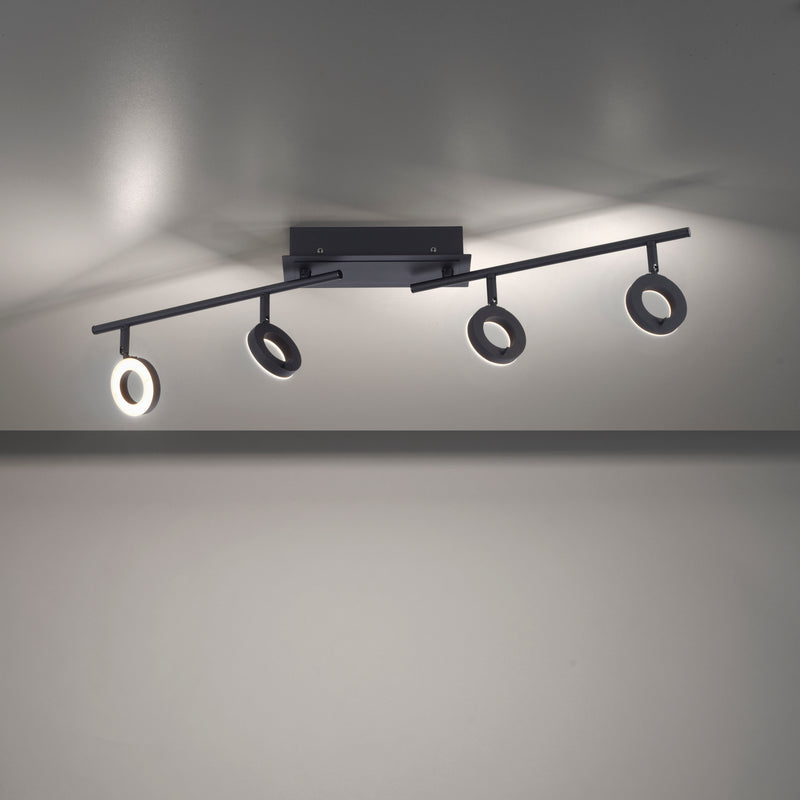 Plafoniera Paul Neuhaus SILEDA 4xLED Negru