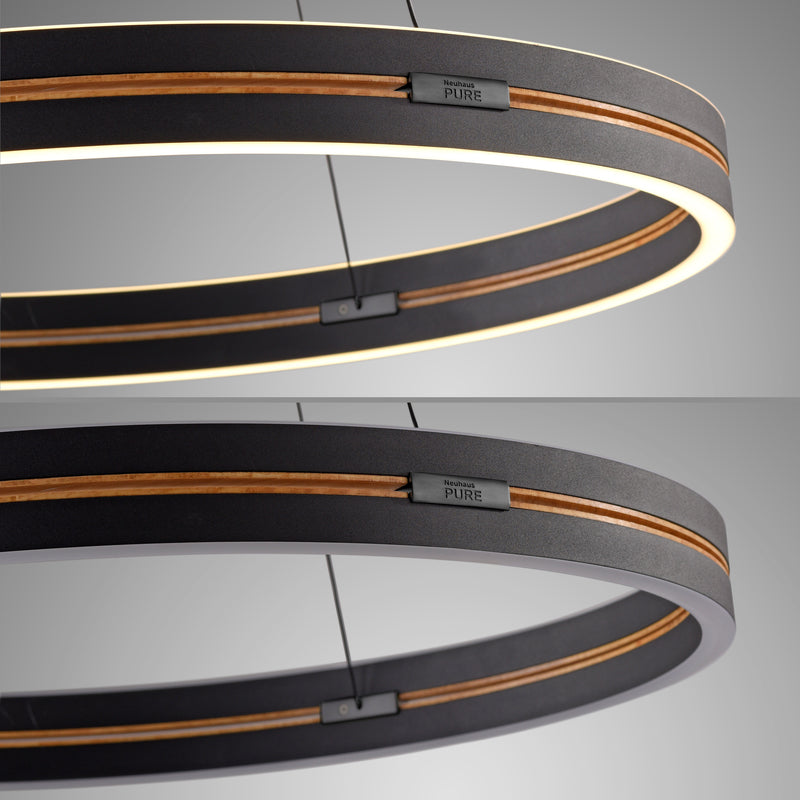 Lustra Paul Neuhaus PURE E-LOOP 2xLED Negru