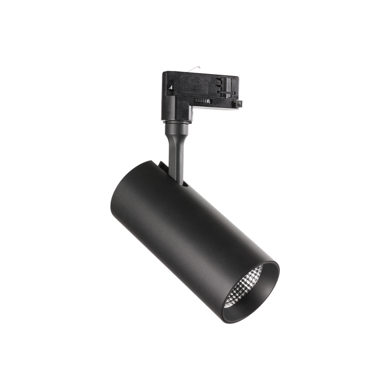 Proiector pe Șină Ideal Lux Smile, Negru, LED, Ø8 cm, 30W