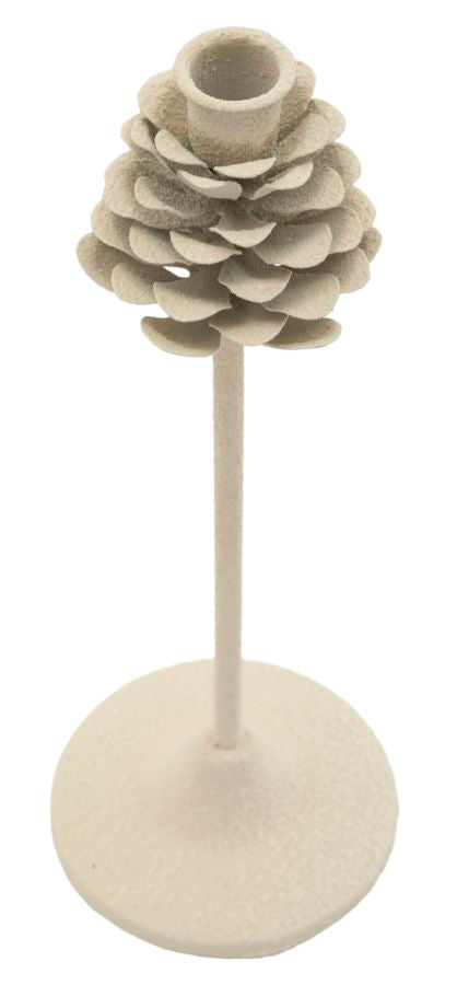 Suport Lumânări Mauro Ferretti Dune Pigna 11,, Crem, 12x34 cm